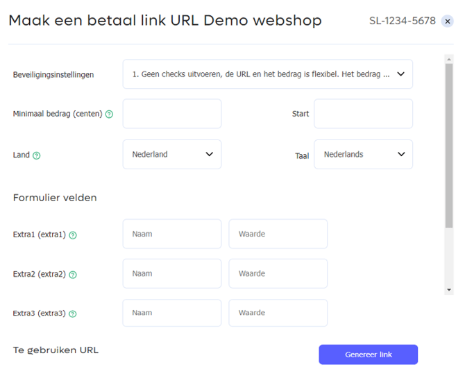 Donatielink aanmaken 2