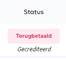 Transactie terugbetalen 4.1