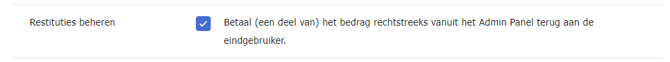 Transactie terugbetalen 5
