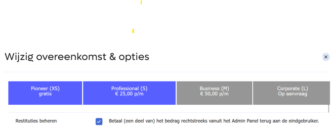 restituties beheren