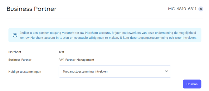 toegangstoestemming aan partner 3
