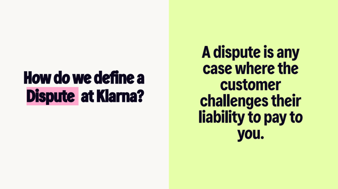 Klarna Dispute 1