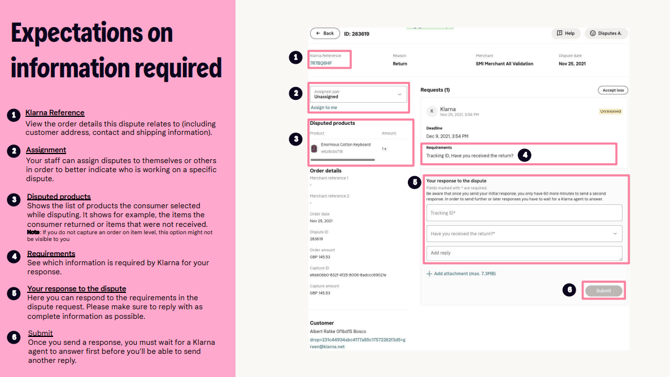 Klarna Dispute 3