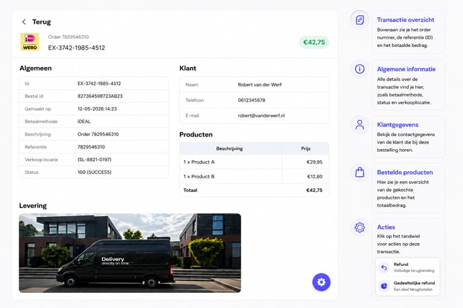 PAY.app - transactie inzicht - landscape
